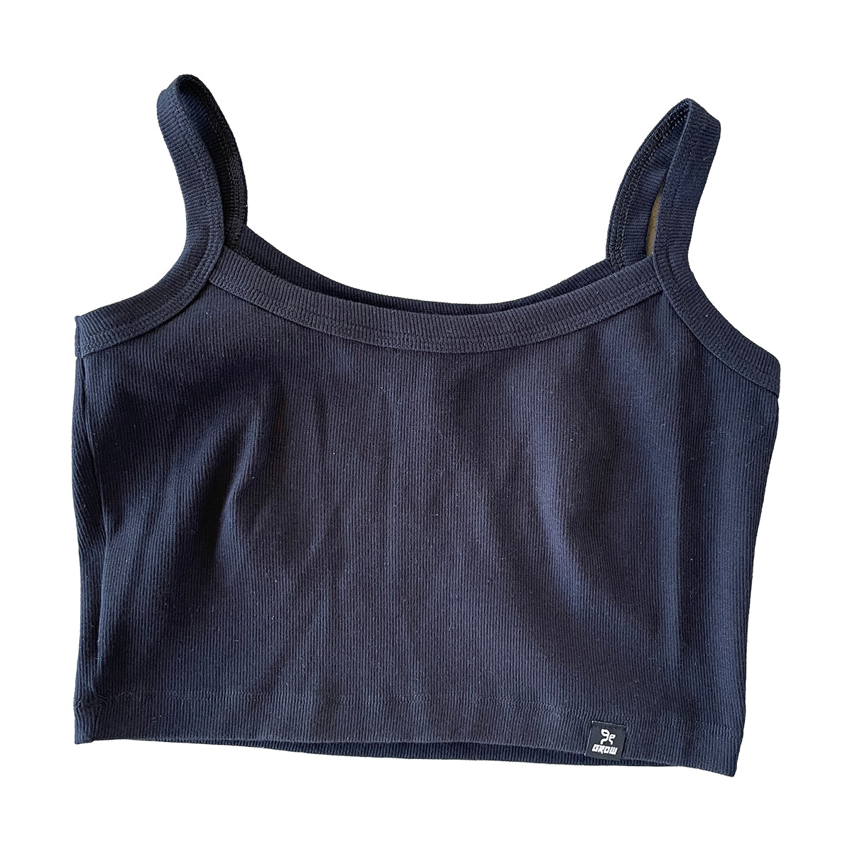 Cropped Grow Square Preto
