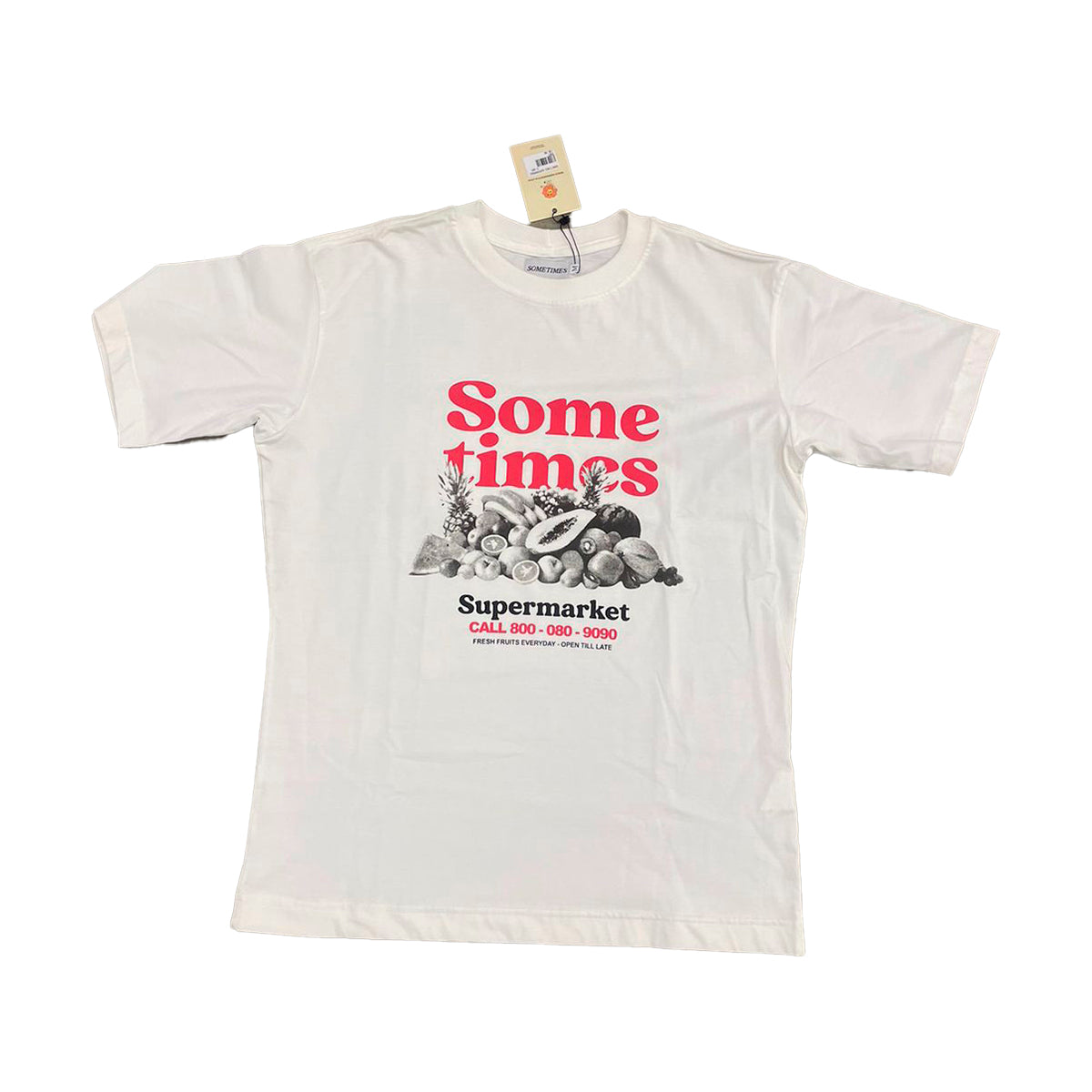 Camiseta Sometimes Supermarket Off-White