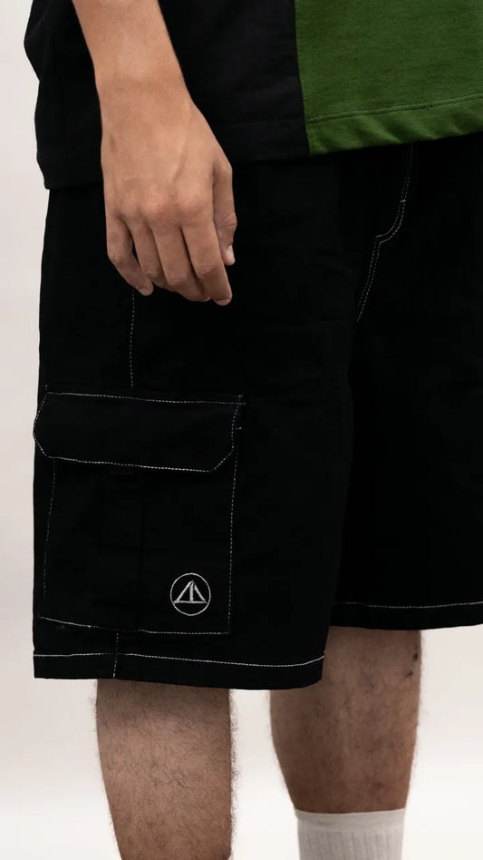 BERMUDA CARGO TROUSERS PRETO FIVEBUCKS TAMANHO G