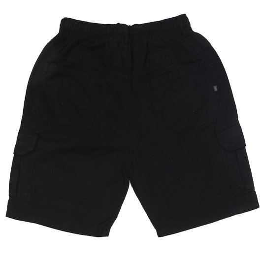 BERMUDA SARJA CARGO BALAO PRETO - G