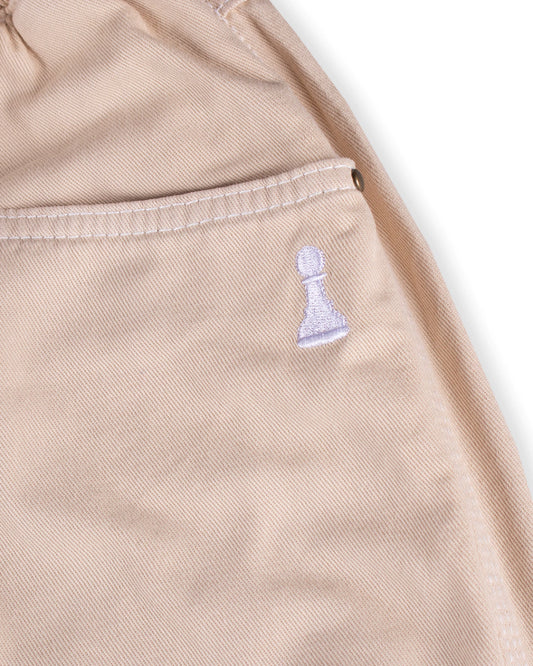 CALCA AD. MASC. CARPINTEIRO LINHA CONTRASTE - BEGE - M