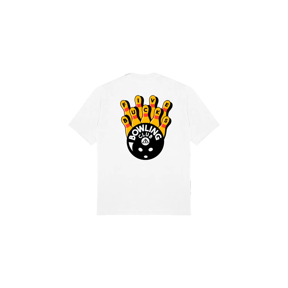 Camiseta Oversized Fivebucks Bowling Branco