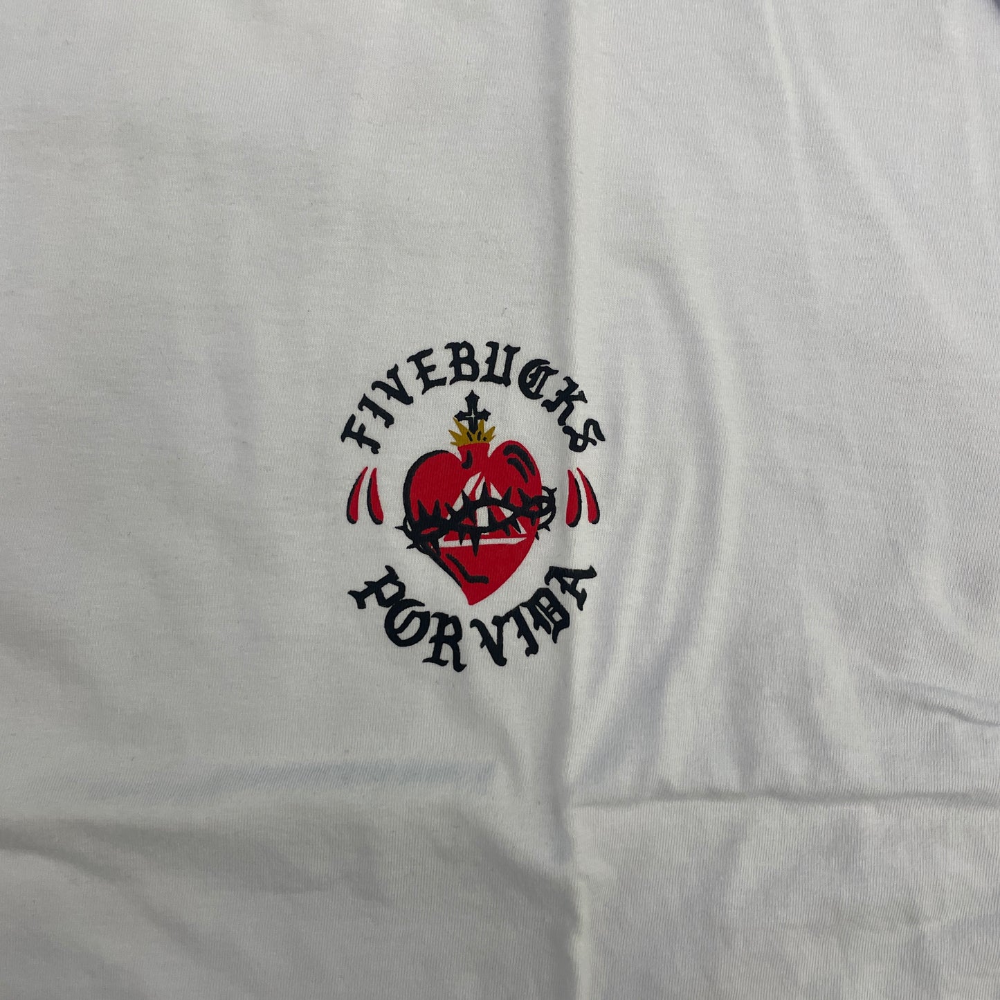 Camiseta Fivebucks Born Locos Branco