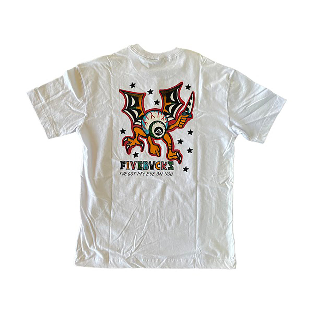 Camiseta Fivebucks Eyes On Me Branco