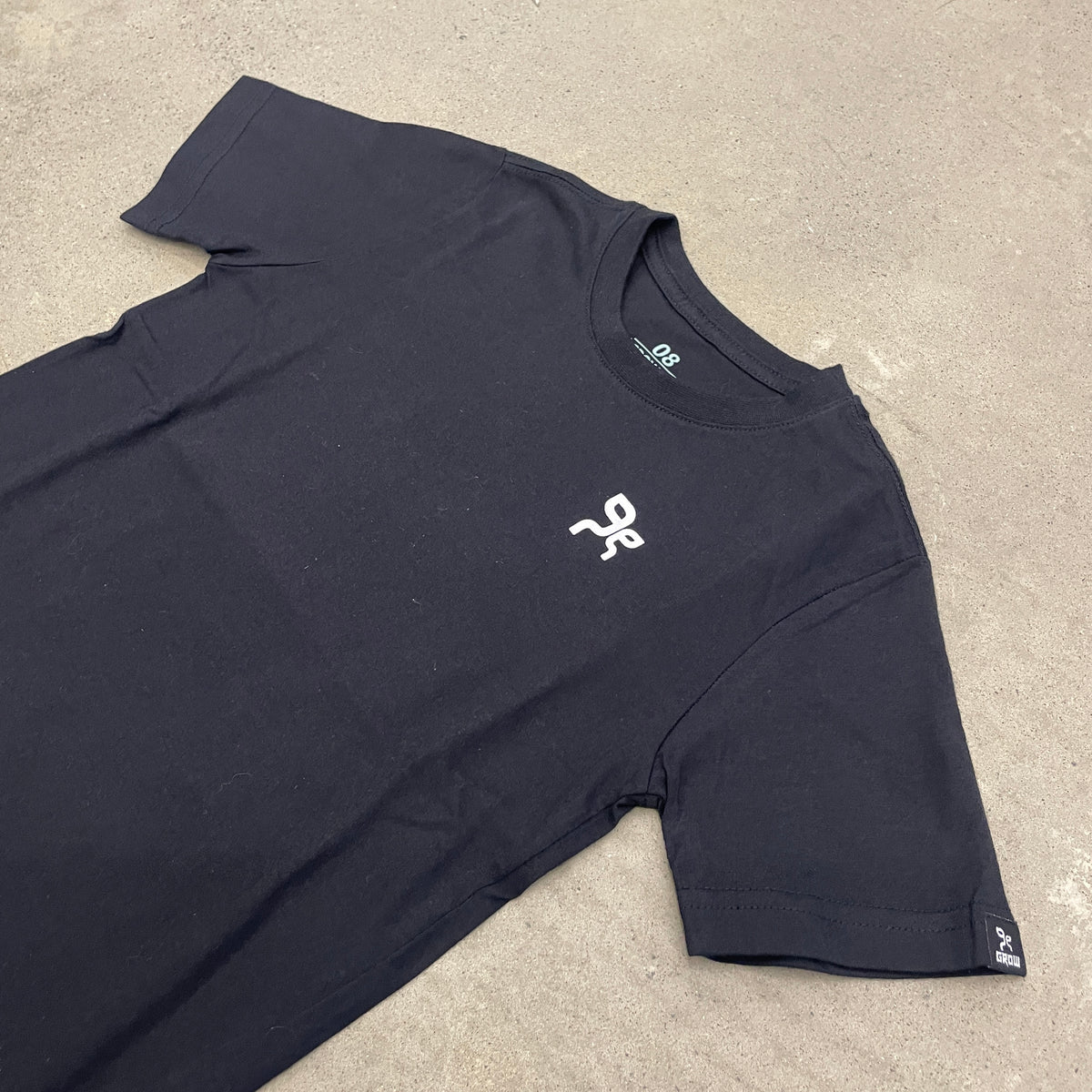 Camiseta Grow Logo 3x3 Infantil Preto