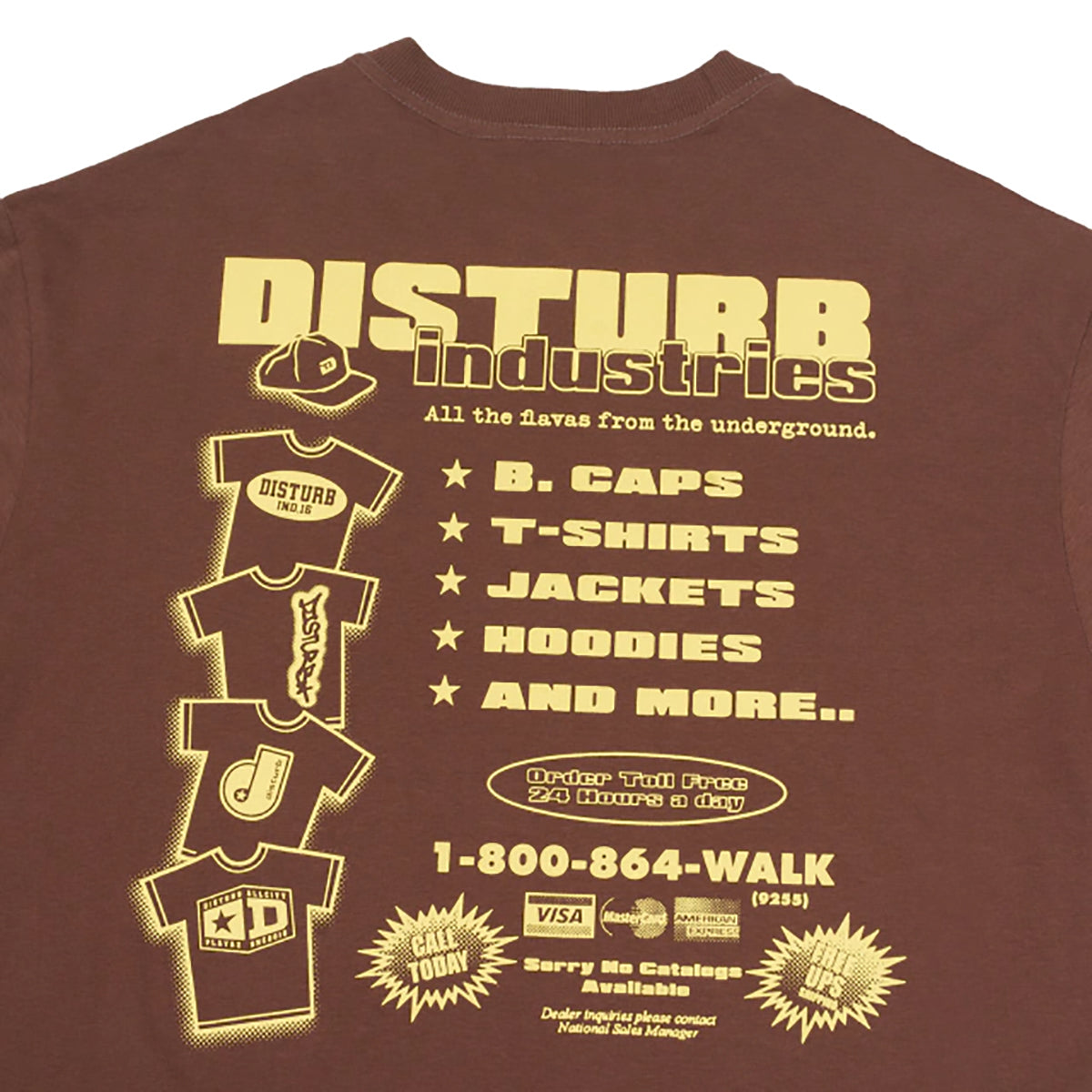 Camiseta Disturb Flymarket Marrom