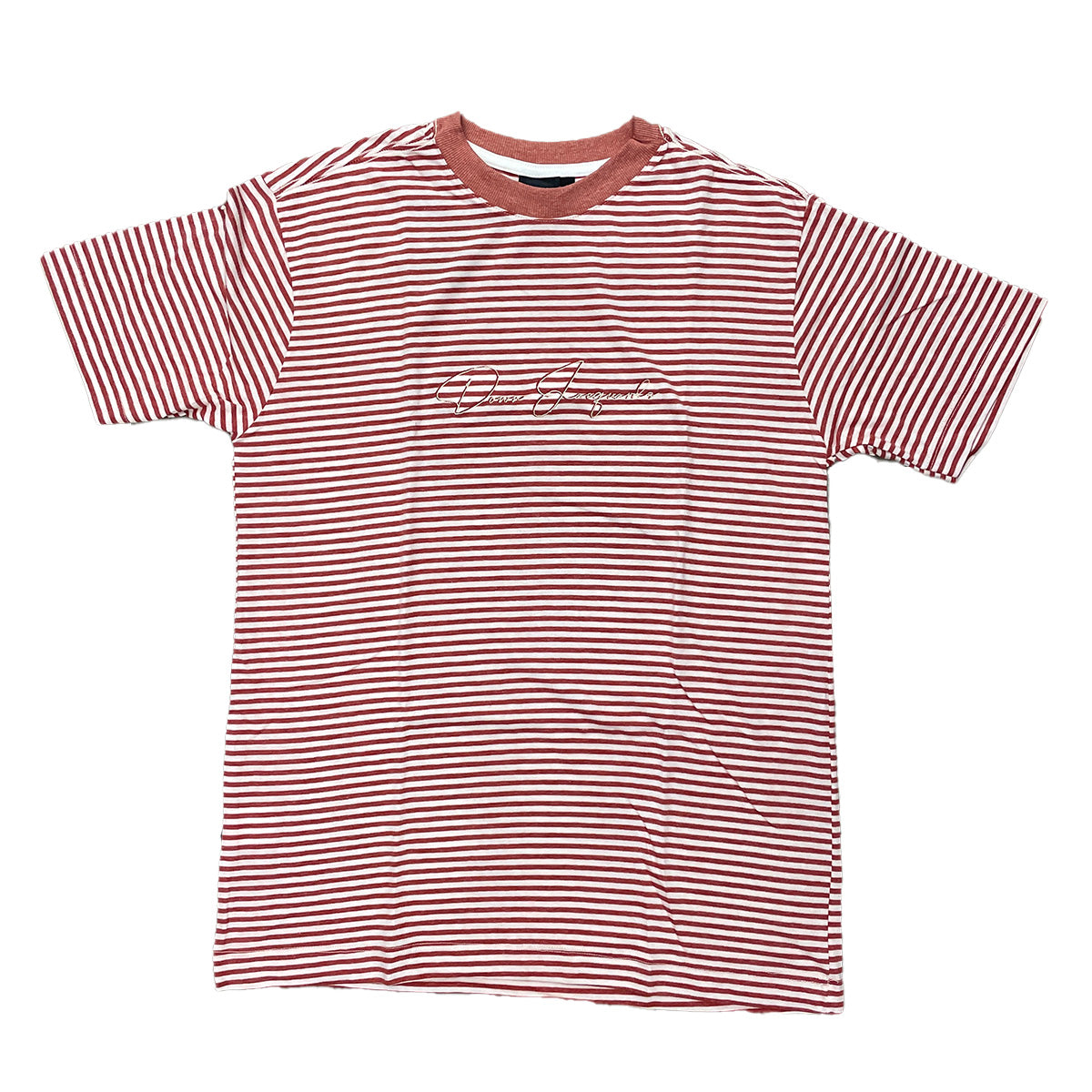 Camiseta Down Cursivat Vermelho/Branco