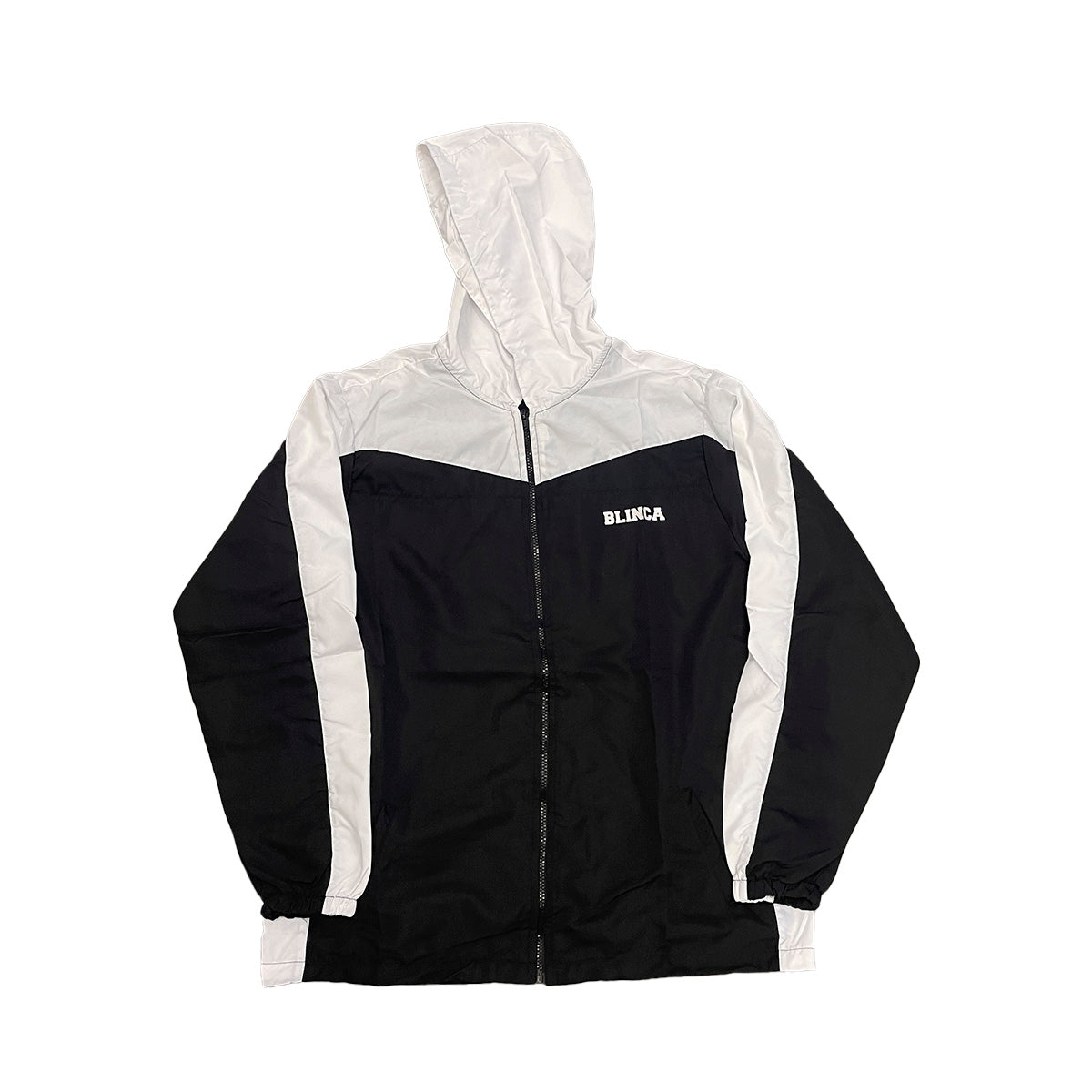 Jaqueta Corta Vento Blinca Bicolor Preto/Branco