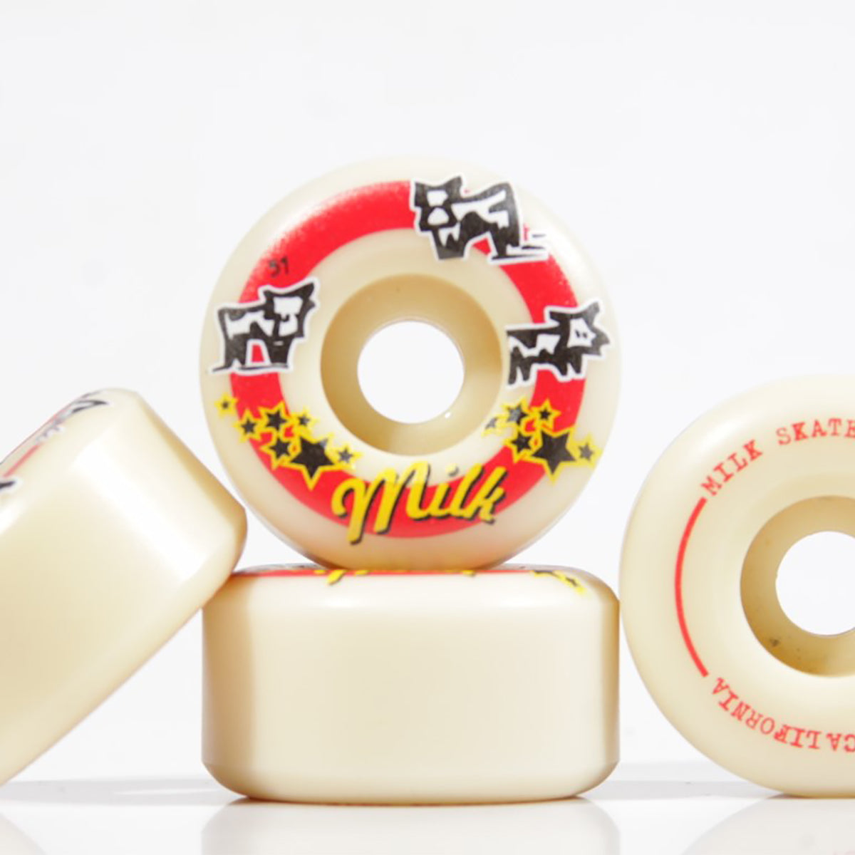 Roda Milk Red Circle 51mm