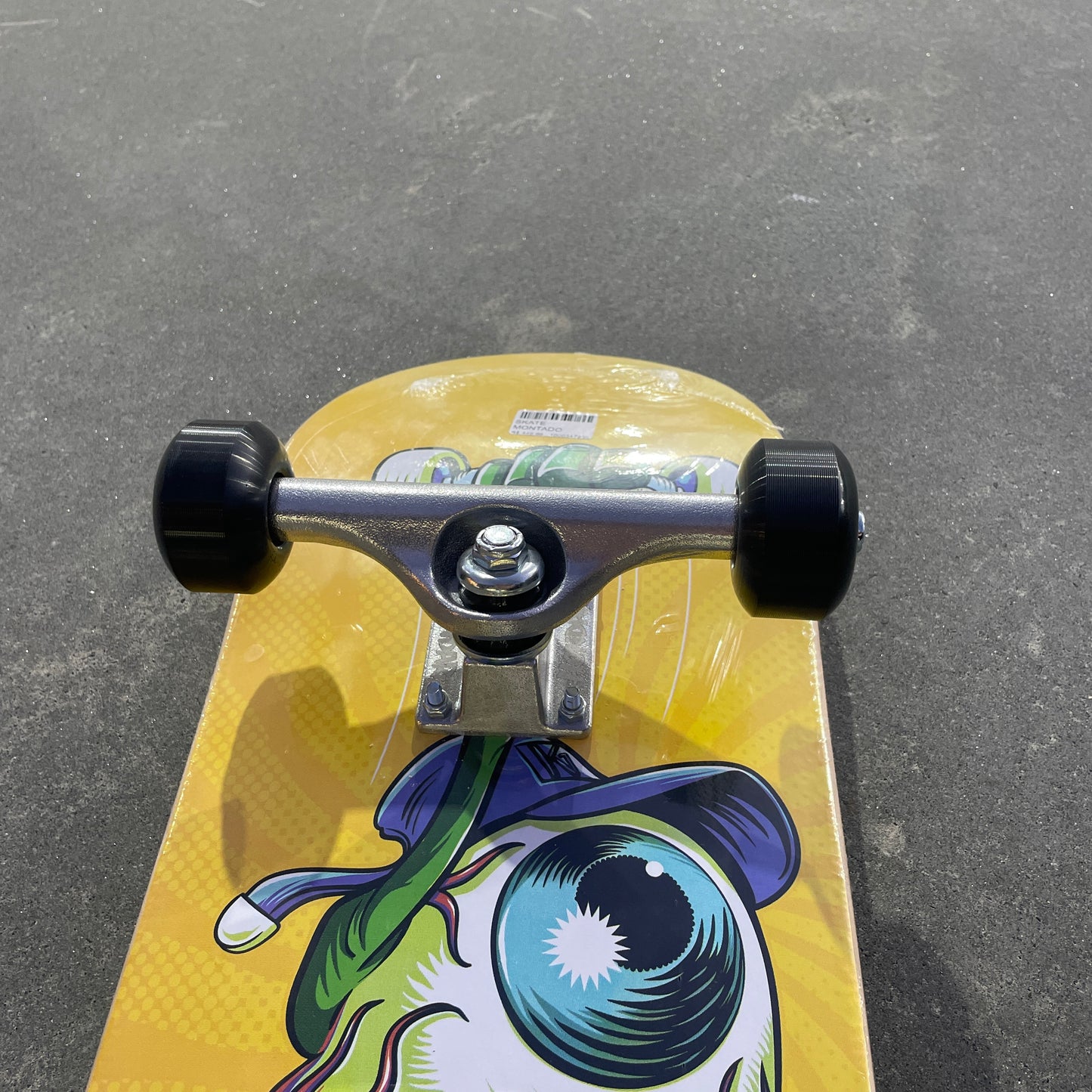 Skate Montado HSC Iniciante Monster Amarelo