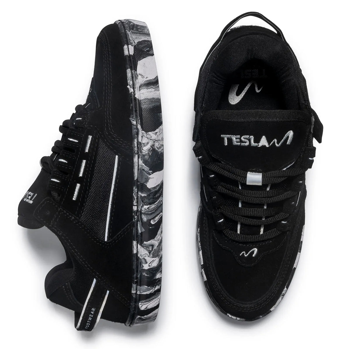 Tenis Tesla Coil Preto Refletivo Mesclado