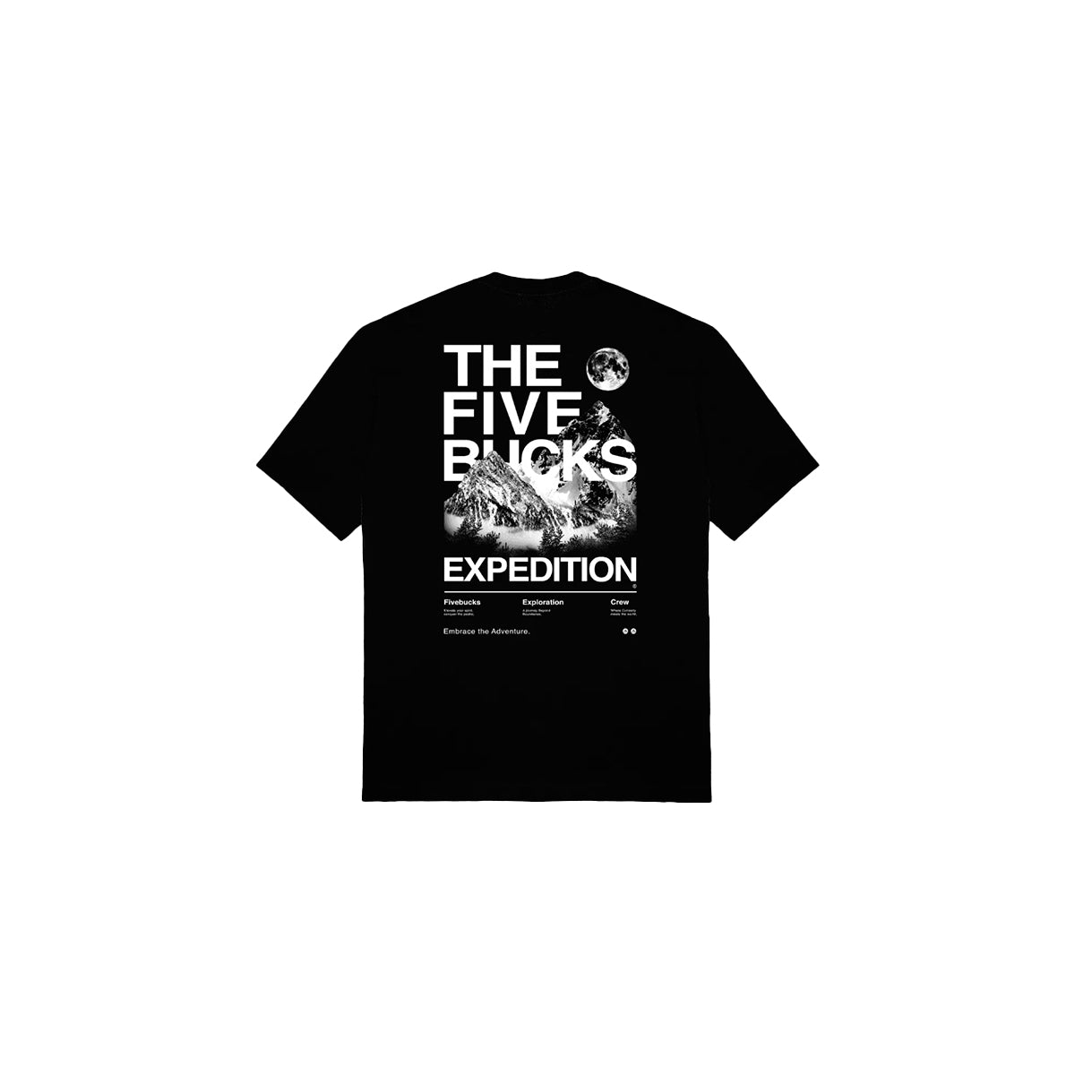 Camiseta Fivebucks Expedition Preto