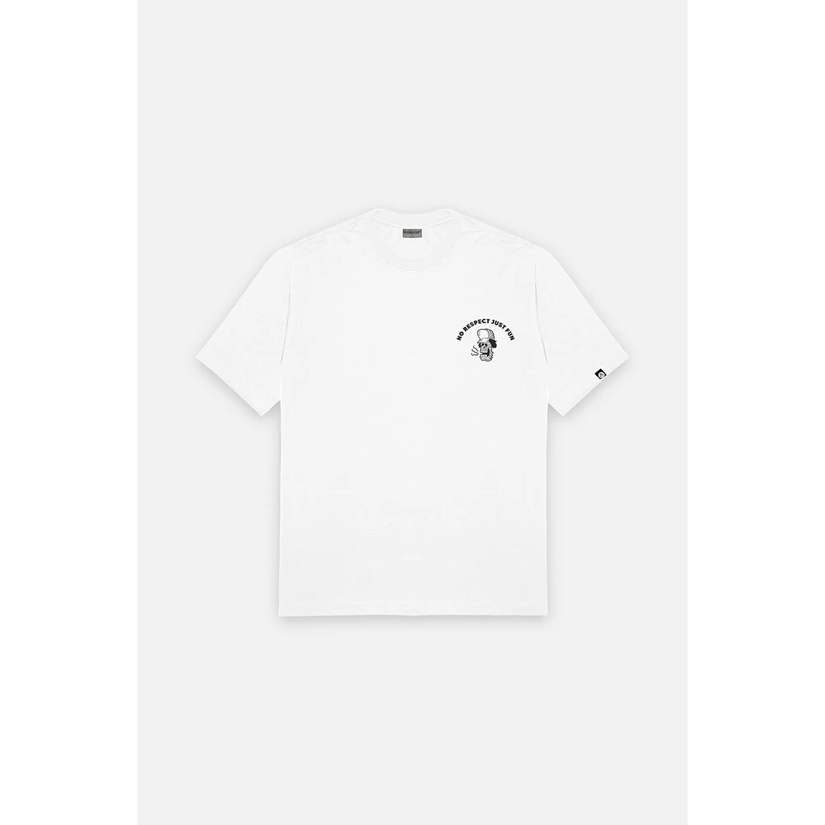 CAMISETA NO RESPECT BRANCO TAMANHO M Fivebucks