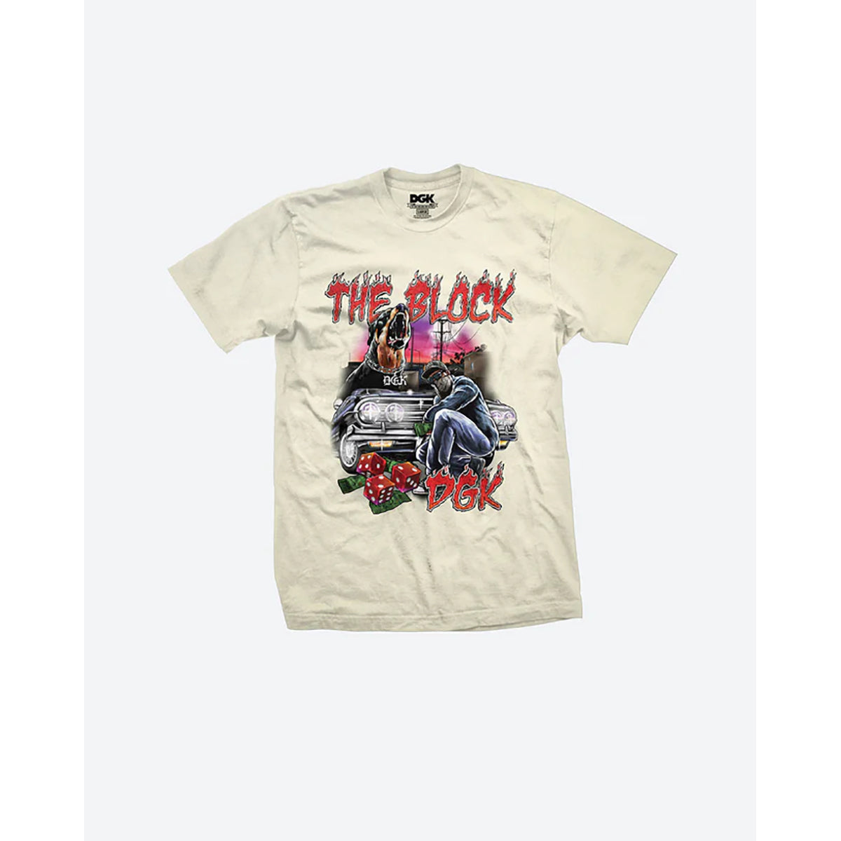 Camiseta DGK The Block Creme  - P