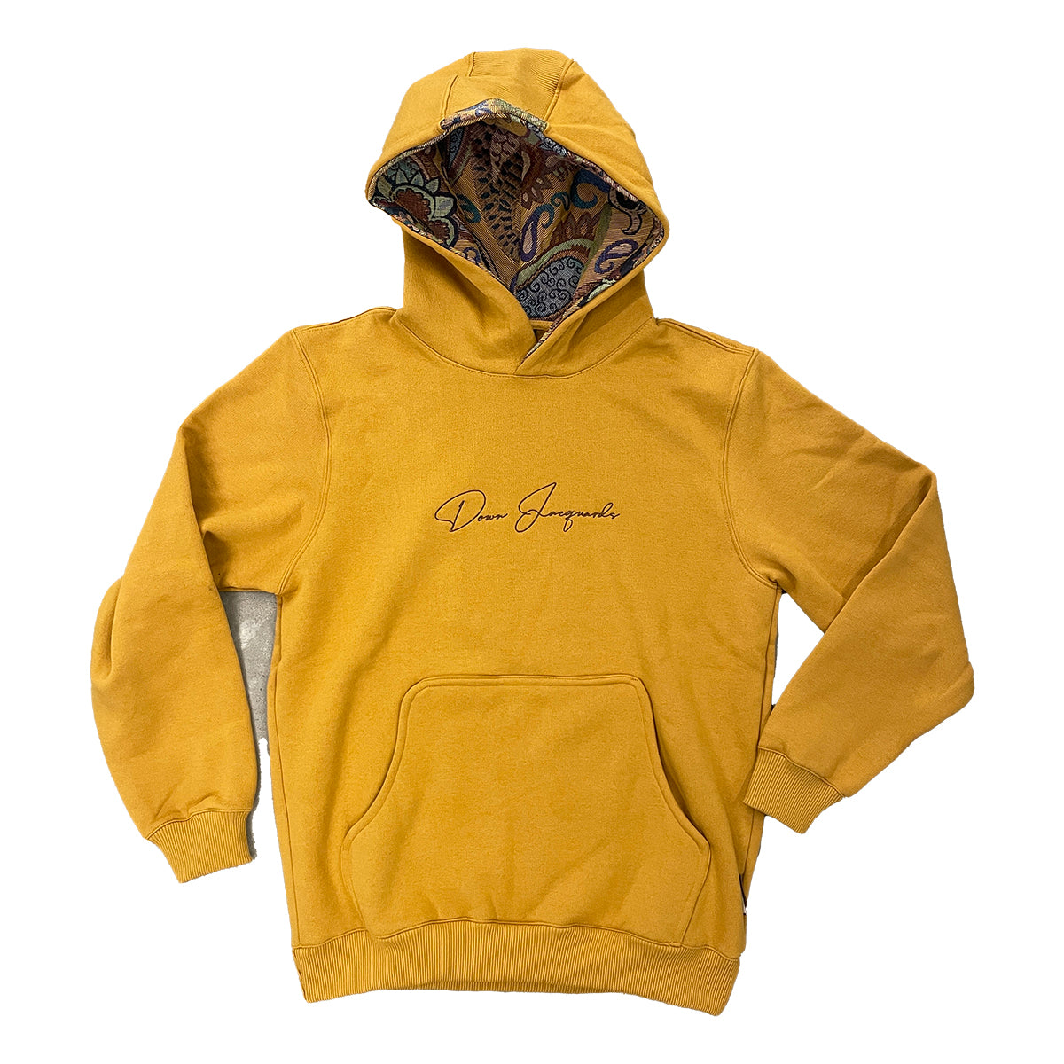 Moletom Down Hood Cursivat Jacquard. 7 Mostarda