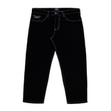 Calça Sarja Plano C Baggy Contrast Preto