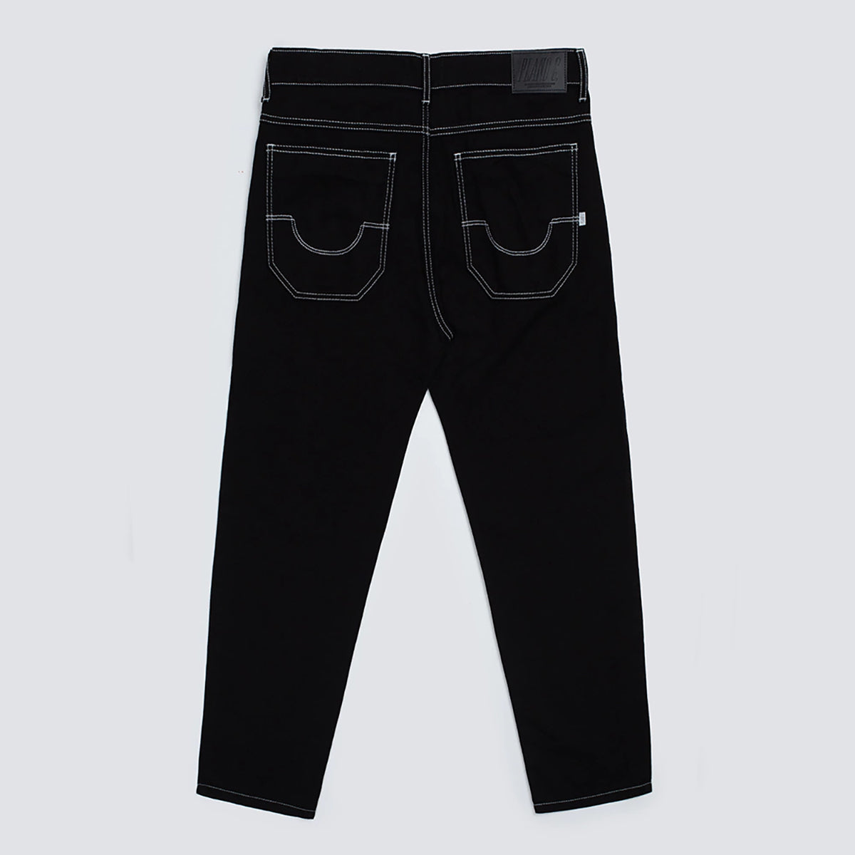 Calça Sarja Plano C Baggy Contrast Preto