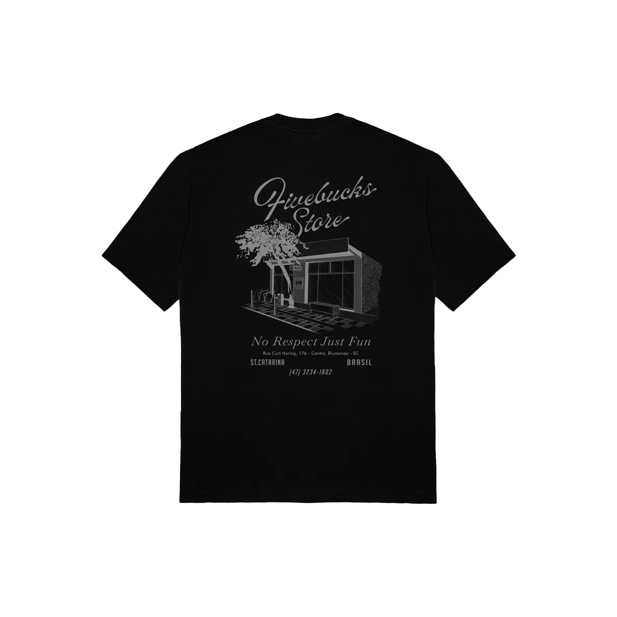 Camiseta Oversized Fivebucks Fivestore Preto