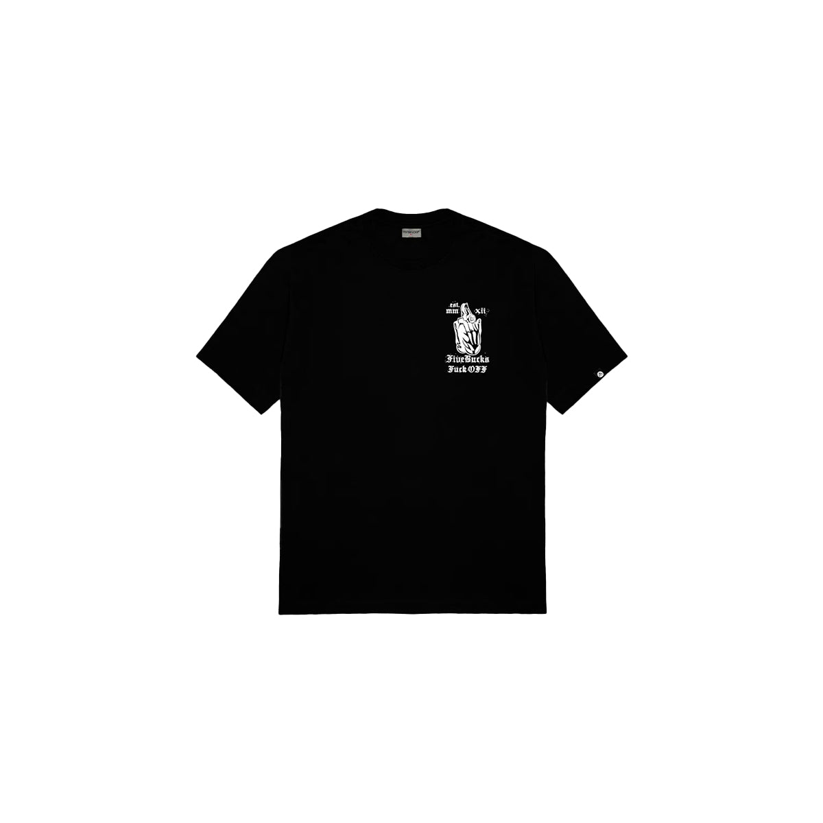 Camiseta Fivebucks Oversized Tomb Stone Preto