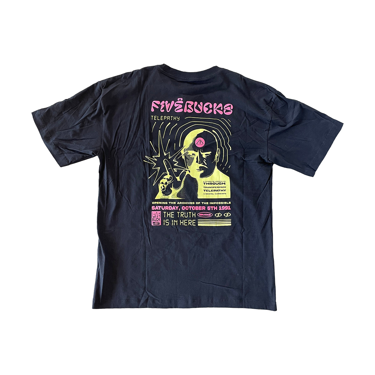 Camiseta Fivebucks Telepathy Preto
