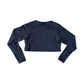 Cropped Thrasher Girl Manga Longa Preta Air Brush Cropped Preto/Verde