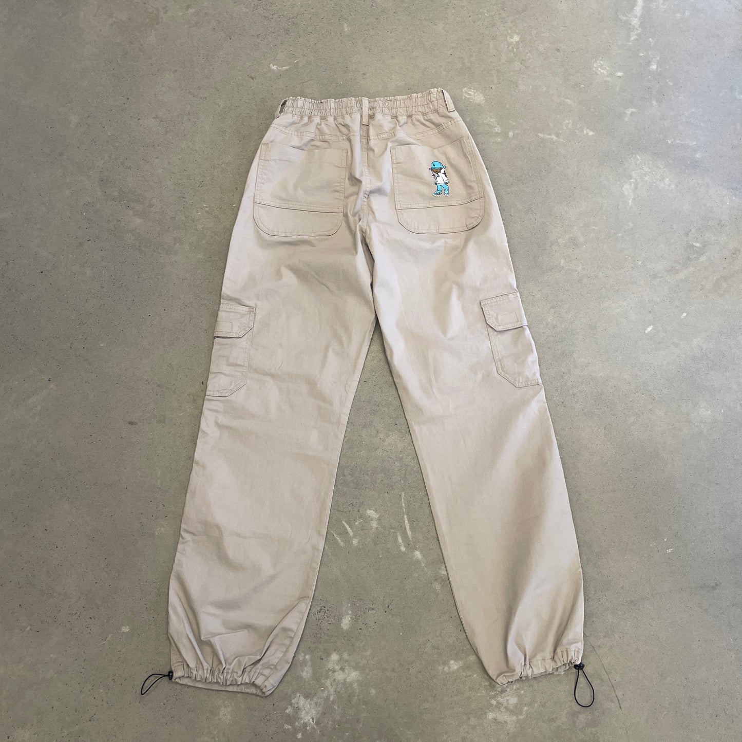 Calça Sarja Cargo Jogger Blinca Caqui
