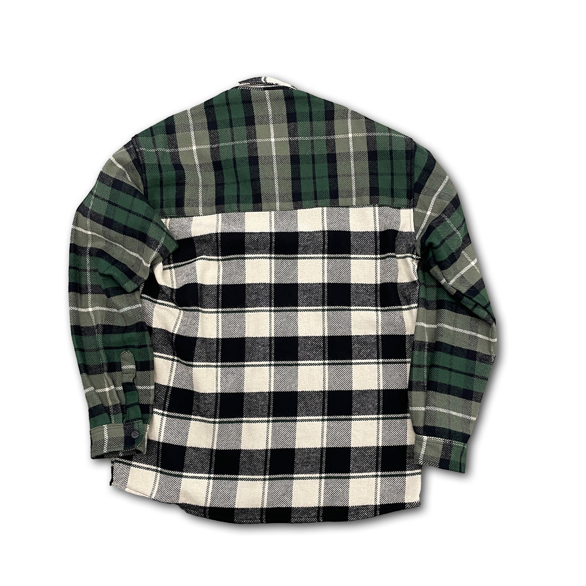 Camisa Fivebucks Grunge Grid Verde