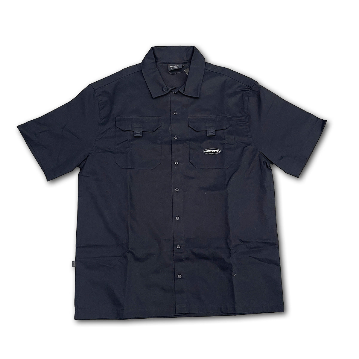Camisa Worked Disturb Cargo Button-Up In Preto