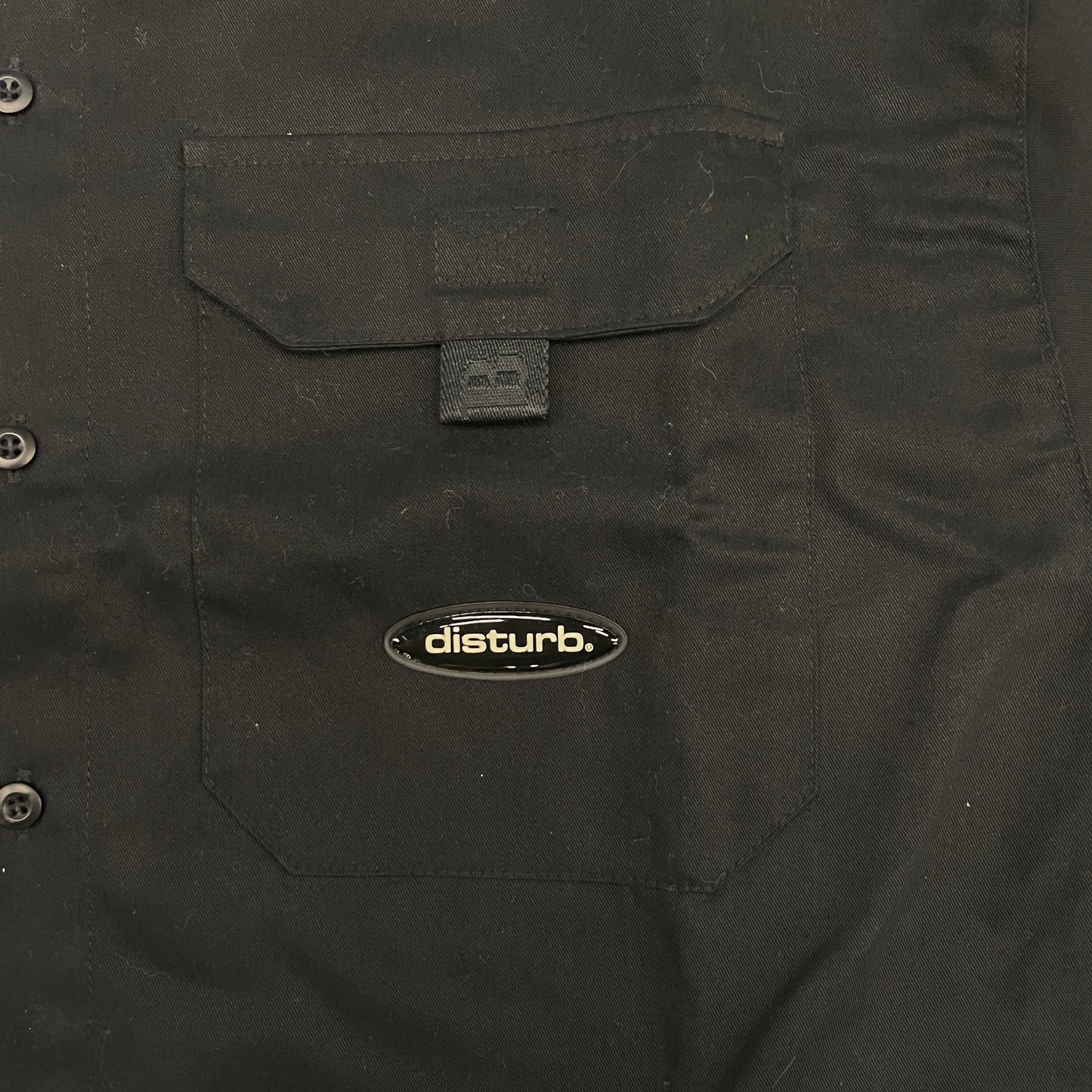 Camisa Worked Disturb Hardware Button Preto