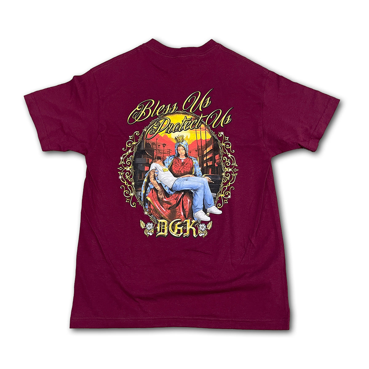 Camiseta DGK Protect Us Bordo
