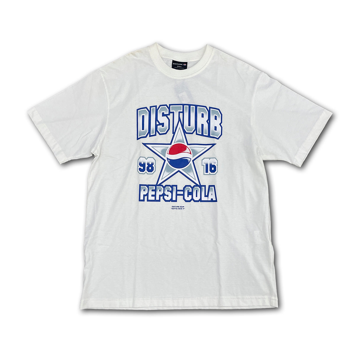 Camiseta Disturb Cola Star Off-White