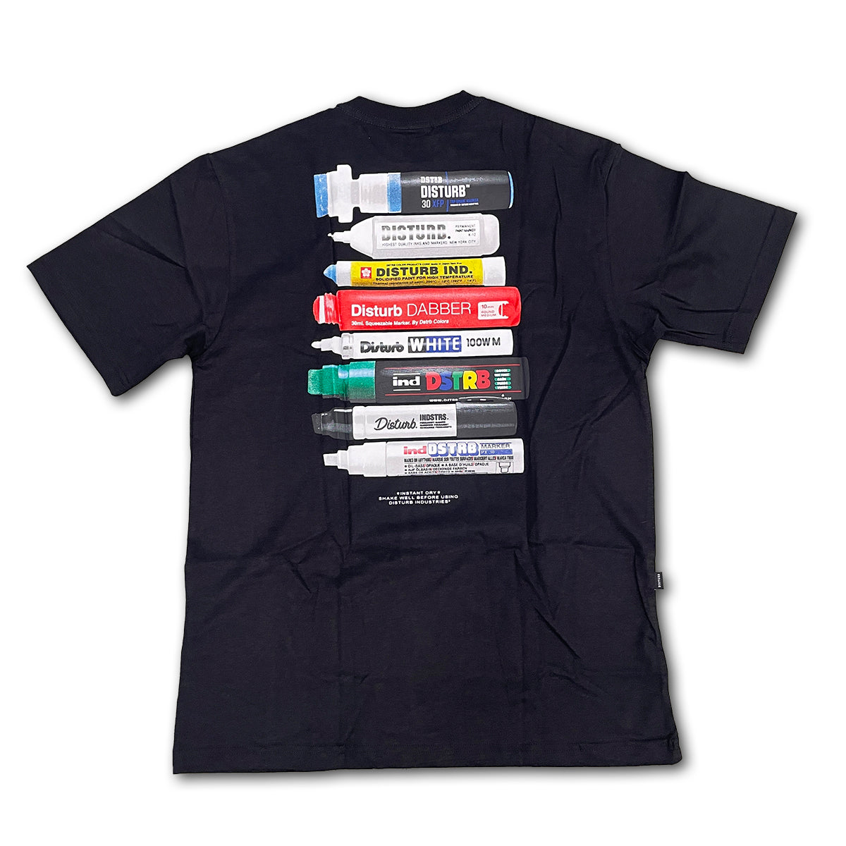 Camiseta Disturb Essential Markers Preto