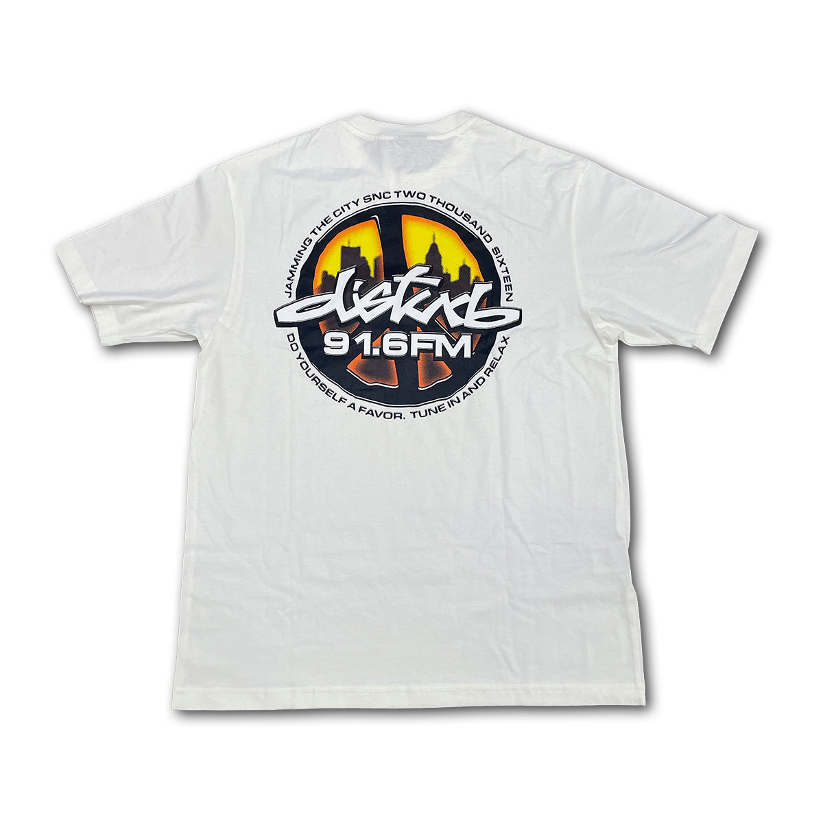 Camiseta Disturb Tune In Off White