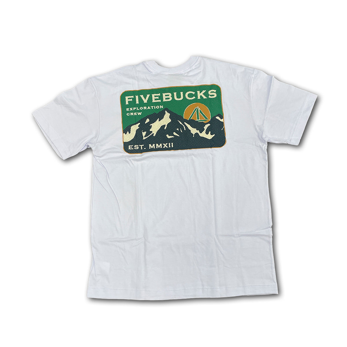 Camiseta Fivebucks Exploration Crew Branco