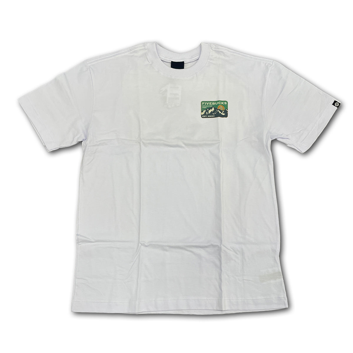 Camiseta Fivebucks Exploration Crew Branco