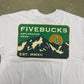 Camiseta Fivebucks Exploration Crew Branco