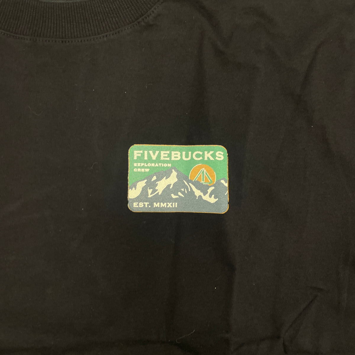 Camiseta Fivebucks Exploration Crew Preto