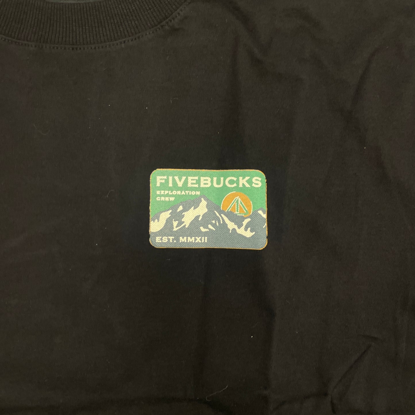 Camiseta Fivebucks Exploration Crew Preto