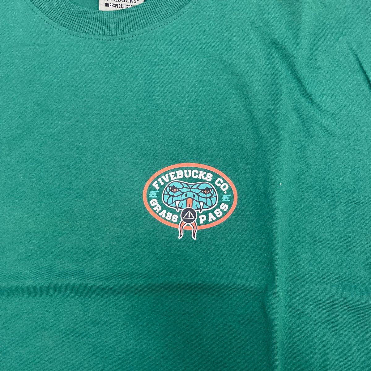 Camiseta Fivebucks Grass Pass Big Verde