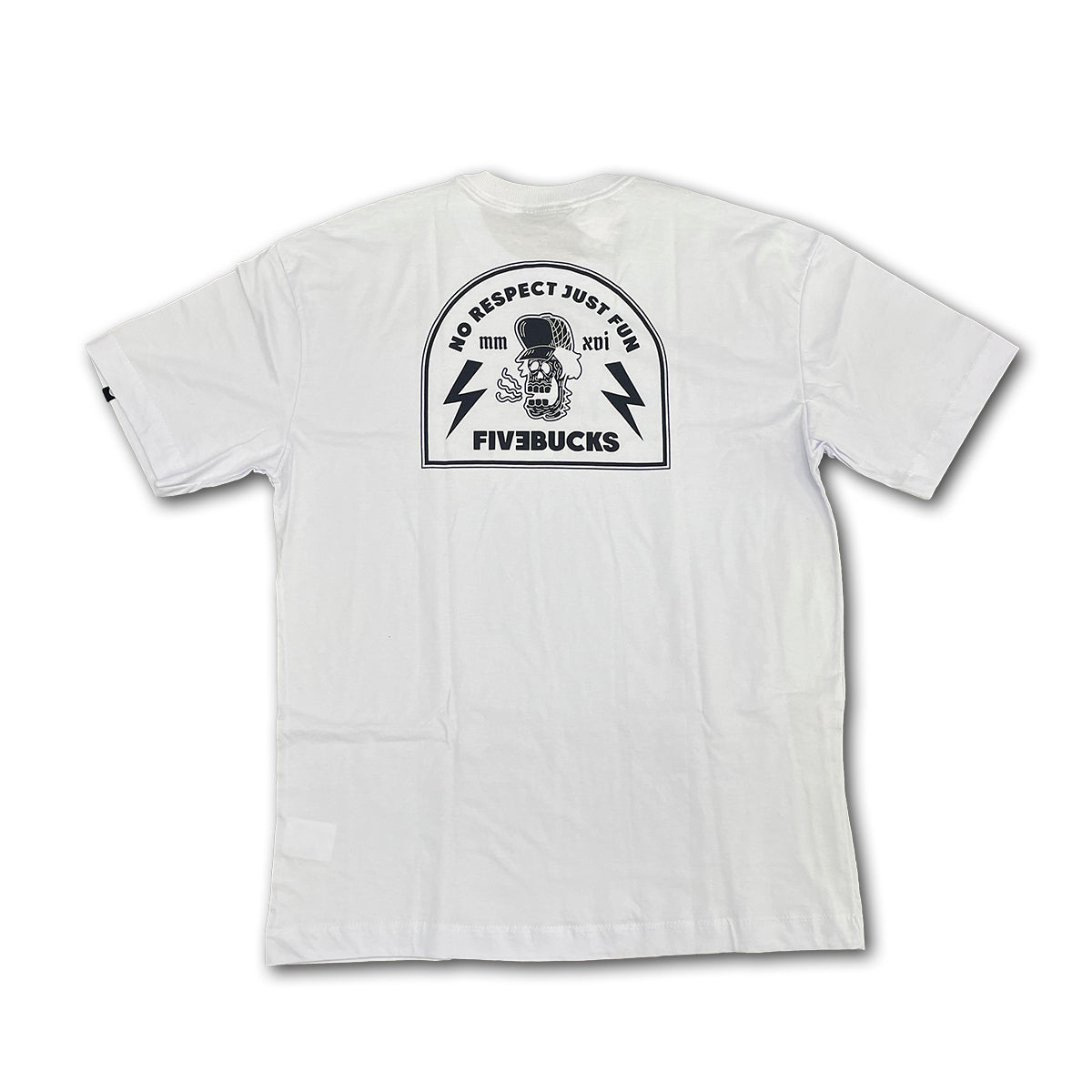 Camiseta Fivebucks No Respect Branco