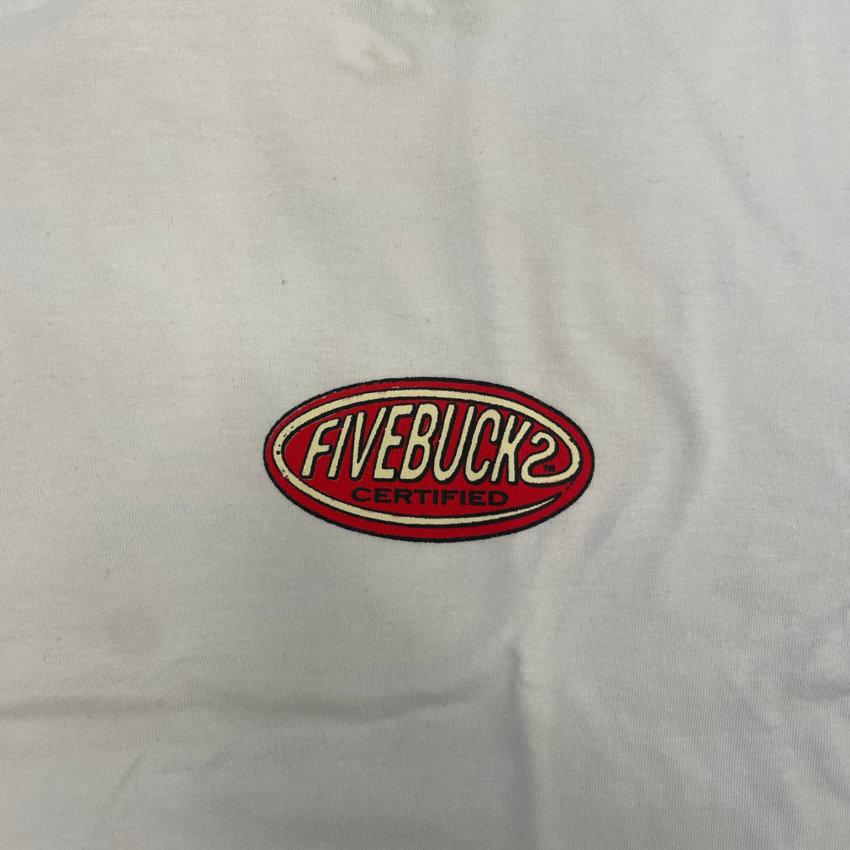 Camiseta Fivebucks Oversize Certified Branco