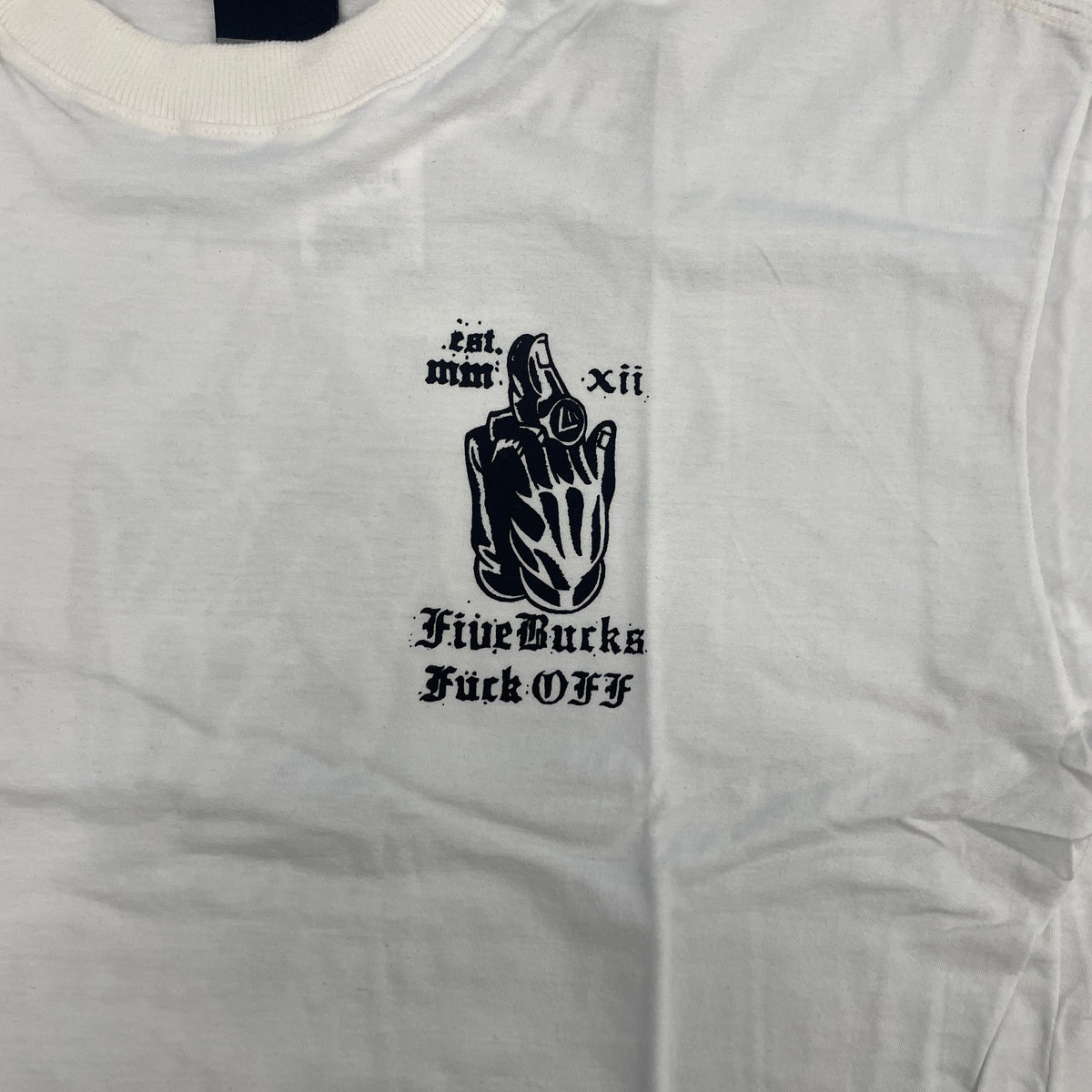 Camiseta Fivebucks Oversized Tomb Stone Off White