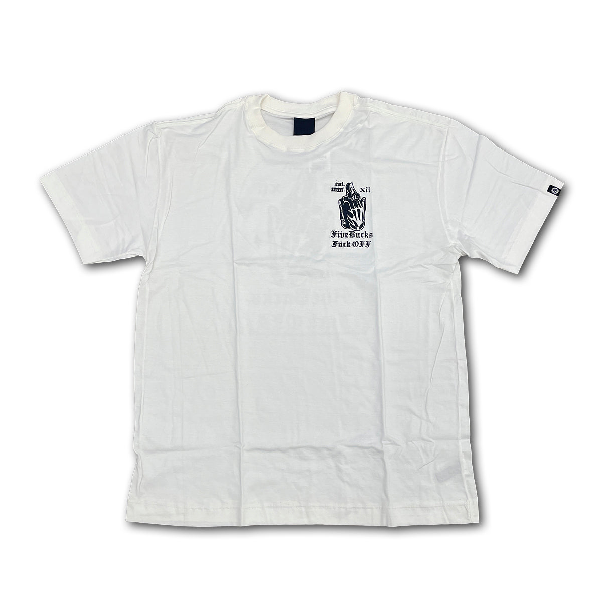 Camiseta Fivebucks Oversized Tomb Stone Off White