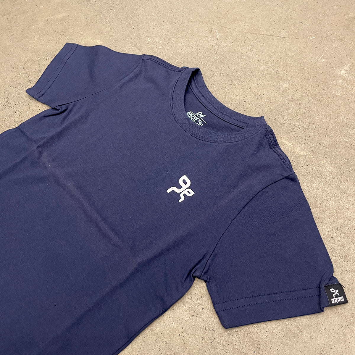 Camiseta Grow Logo 3x3 Azul Marinho