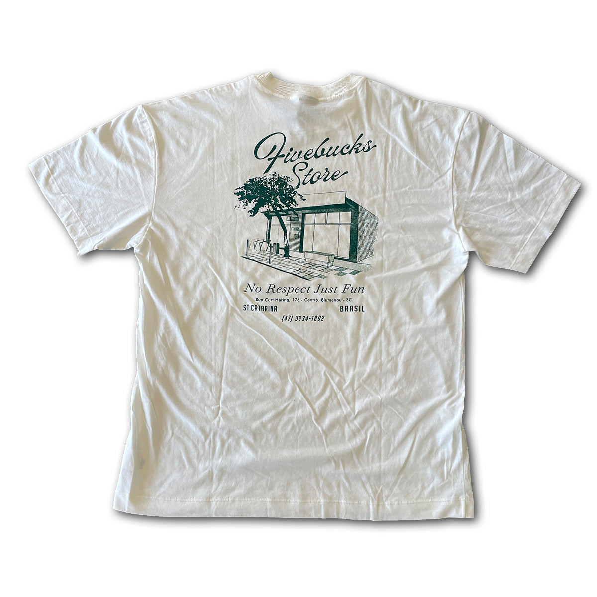 Camiseta Oversized Fivebucks Fivestore Branco