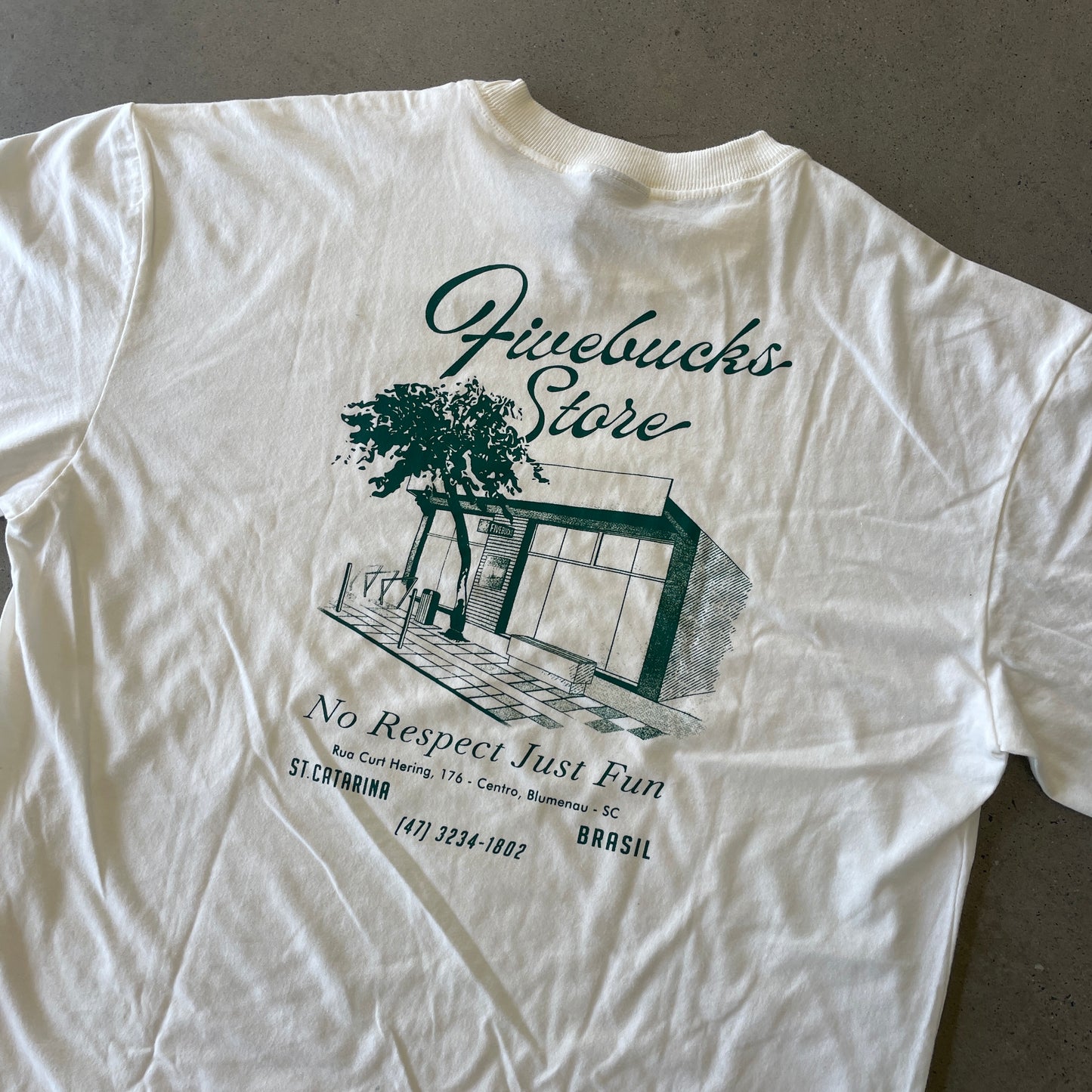 Camiseta Oversized Fivebucks Fivestore Branco