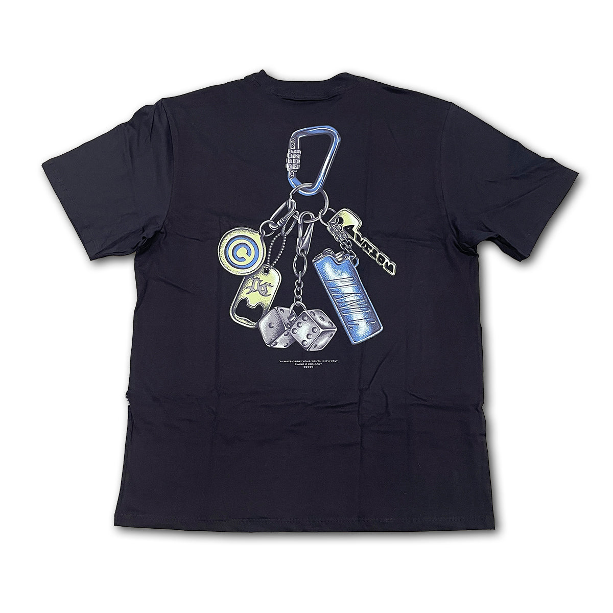Camiseta Plano C Keychain Preto