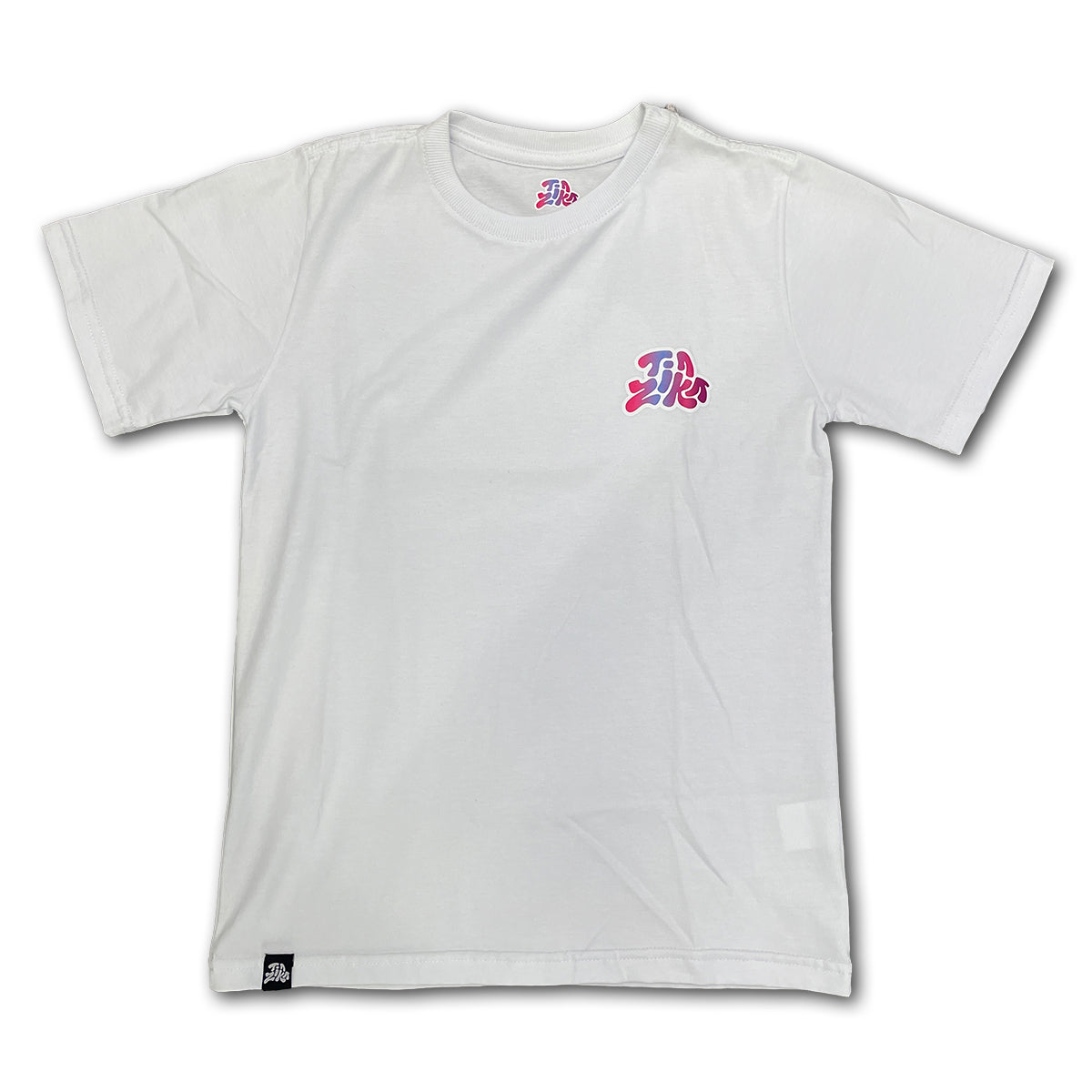 Camiseta Tia Zika Infantil Branco/Rosa