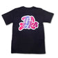 Camiseta Tia Zika Infantil Preto/Rosa