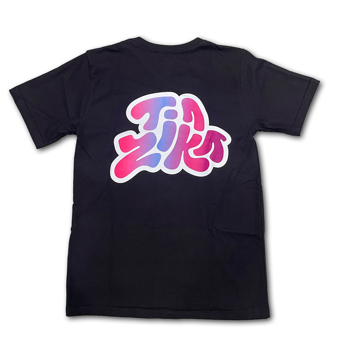 Camiseta Tia Zika Infantil Preto/Rosa